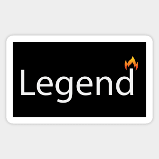 Legend artistic motivational design Sticker